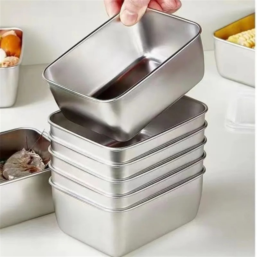 1/3/5pcs สแตนเลสกล่องเก็บอาหาร - Food Storage Underground บทวิจารณ์และราคา