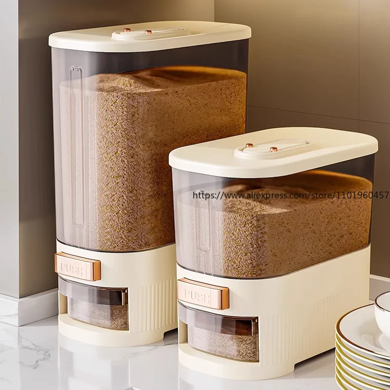 ภาชนะเก็บข้าวสารเกรดอาหาร ถังเ - Food Storage Acrylic Containers บทวิจารณ์และราคา