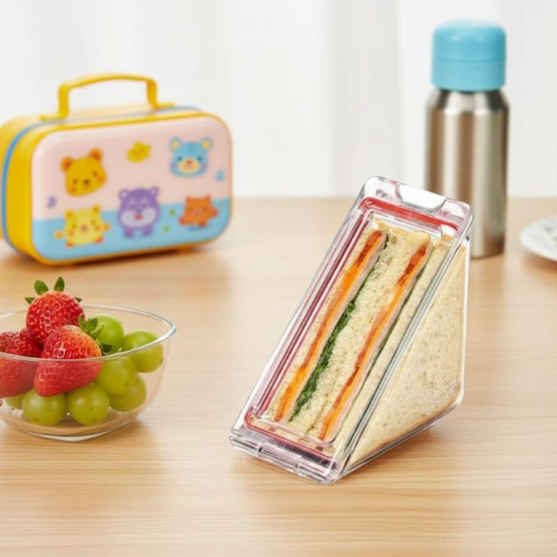 กล่องใส่แซนวิชทรงสามเหลี่ยม ฝา - Food Storage Non Toxic บทวิจารณ์และราคา