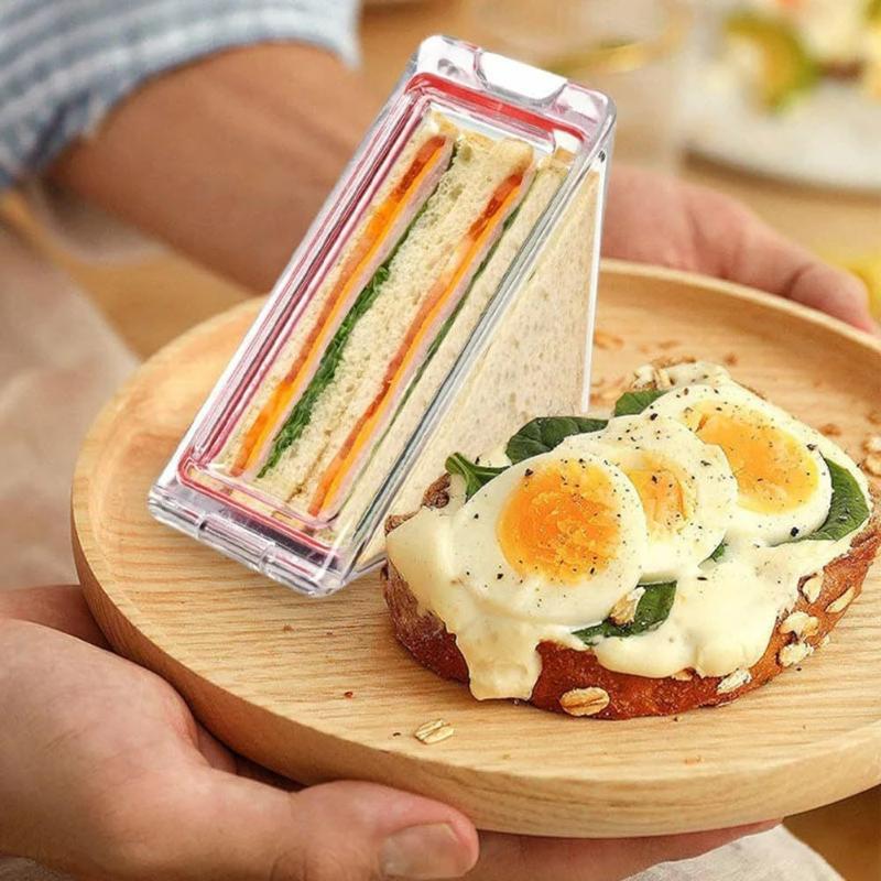 กล่องใส่แซนวิชทรงสามเหลี่ยม ฝา - Food Storage Non Toxic บทวิจารณ์และราคา