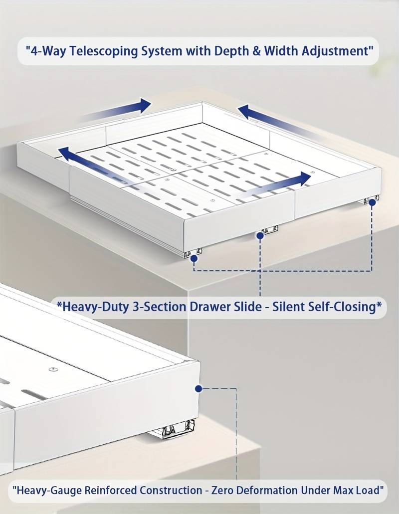 ดึงถาดOrganizerห้องครัวตู้แร็ค - Food Storage Drawers บทวิจารณ์และราคา