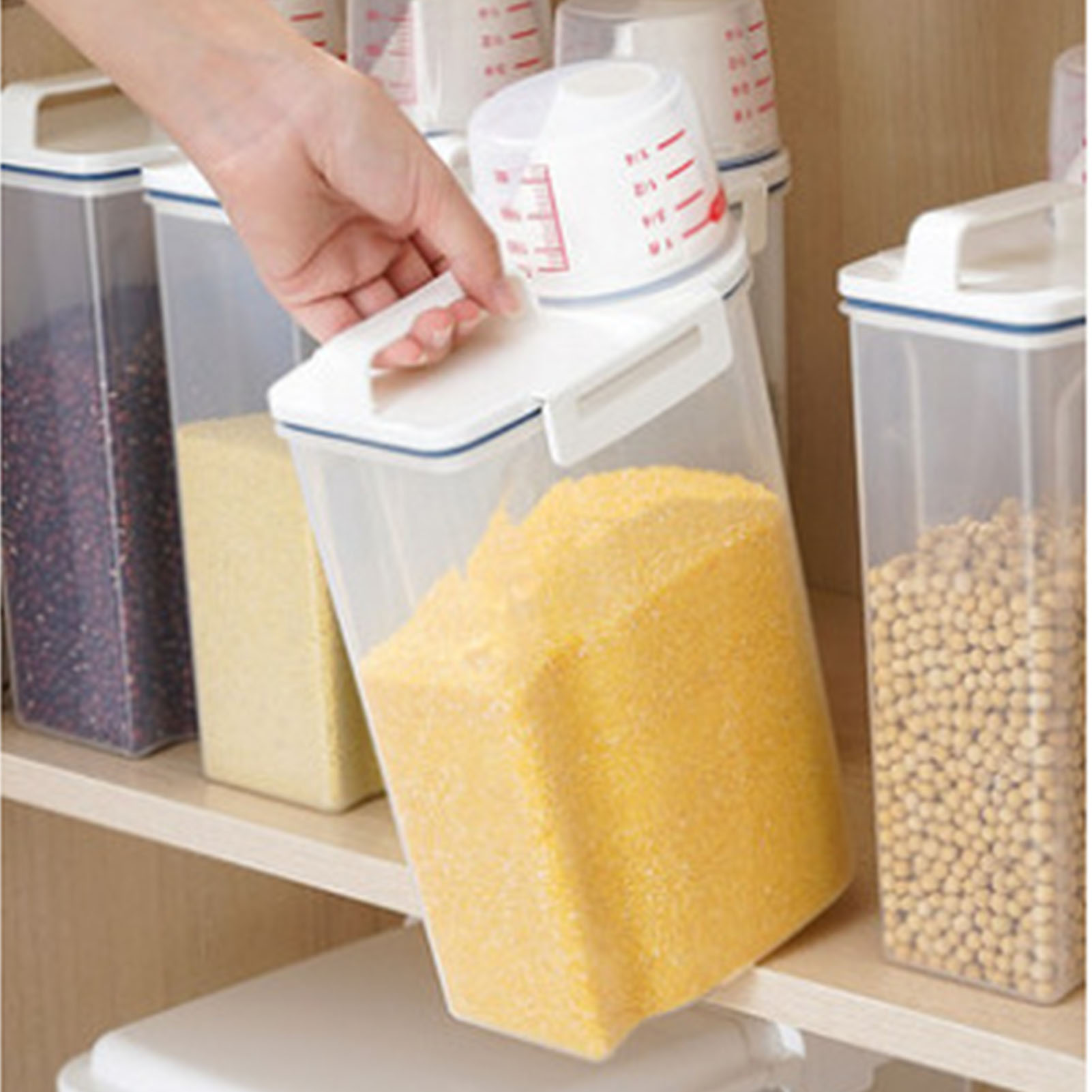 ภาชนะใส่ซีเรียล ถังเก็บข้าว คว - Food Storage Acrylic Containers บทวิจารณ์และราคา